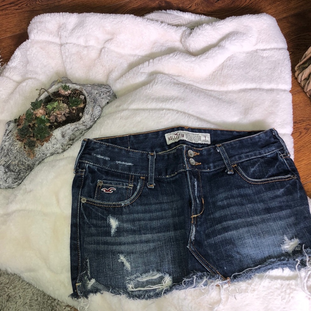 Hollister Distressed Mini Skirt